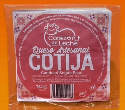 Queso Cotija Corazón de Leche