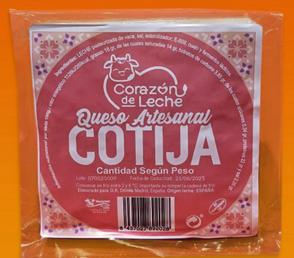 Queso Cotija Corazón de Leche