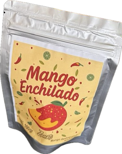 Mango enchilado Zumato con chamoy
