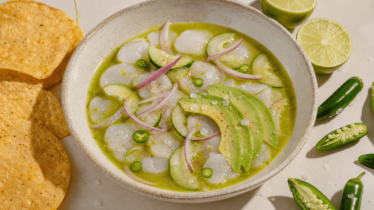 Aguachile de callo de hacha