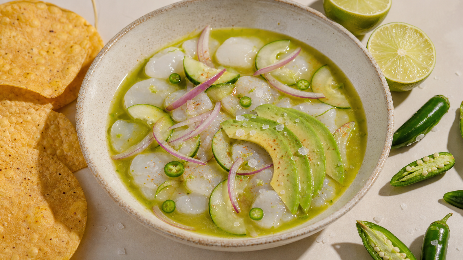 Aguachile de callo de hacha — Baja California Sur