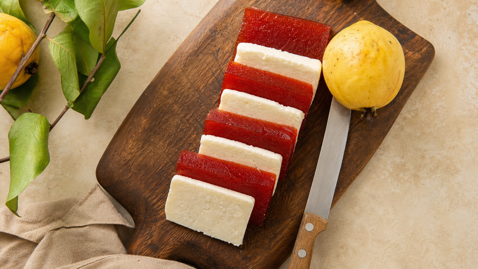 Ate de guayaba de Calvillo con queso panela