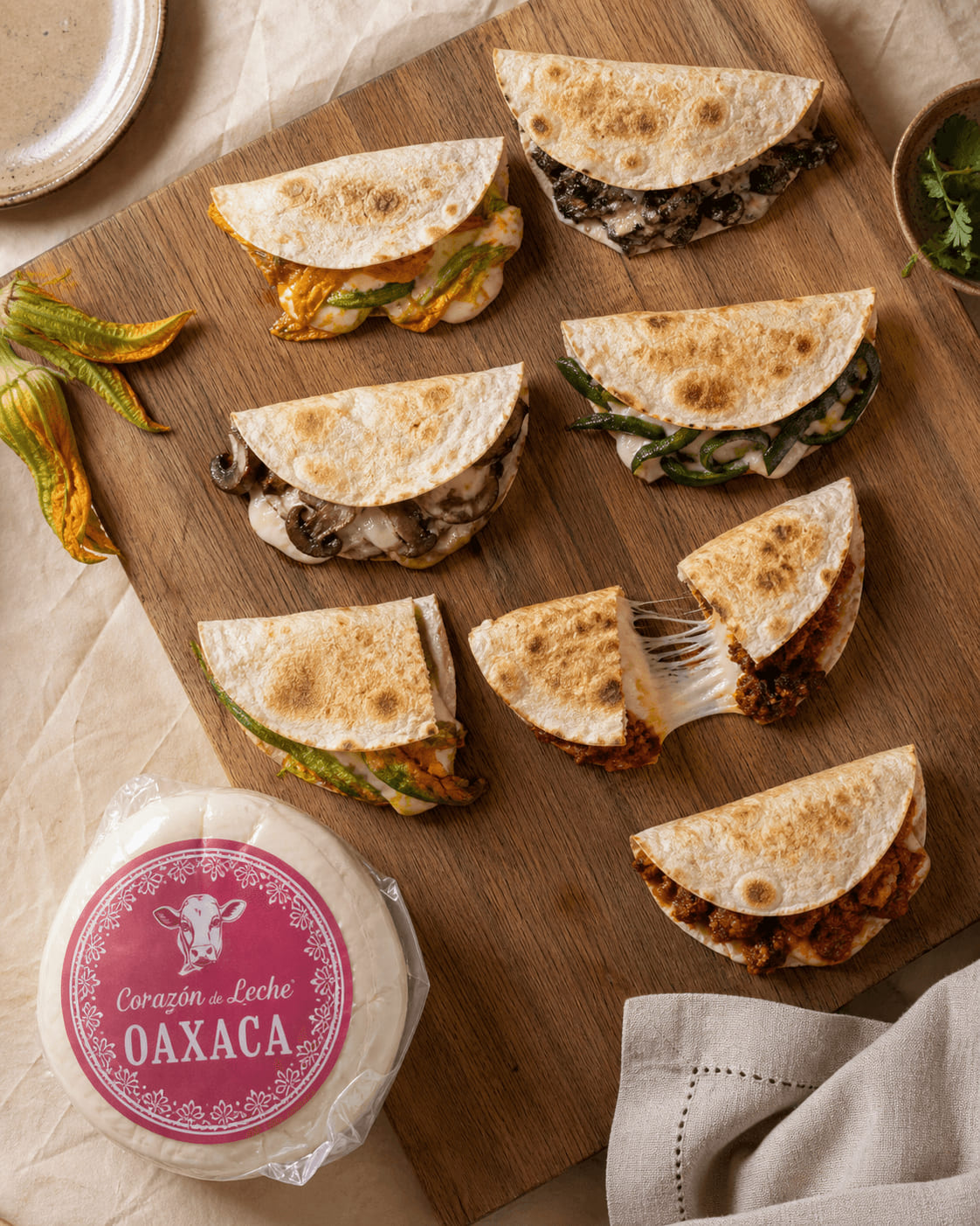 8 quesadillas mexicanas: rellenos auténticos