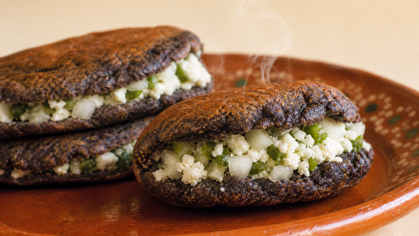 Bocoles huastecos rellenos — Tamaulipas