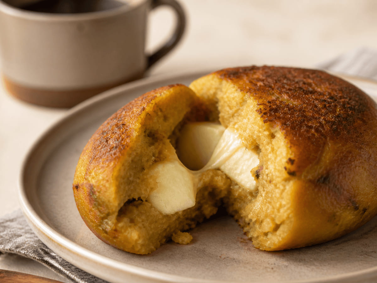 Bolón de verde con queso Panela