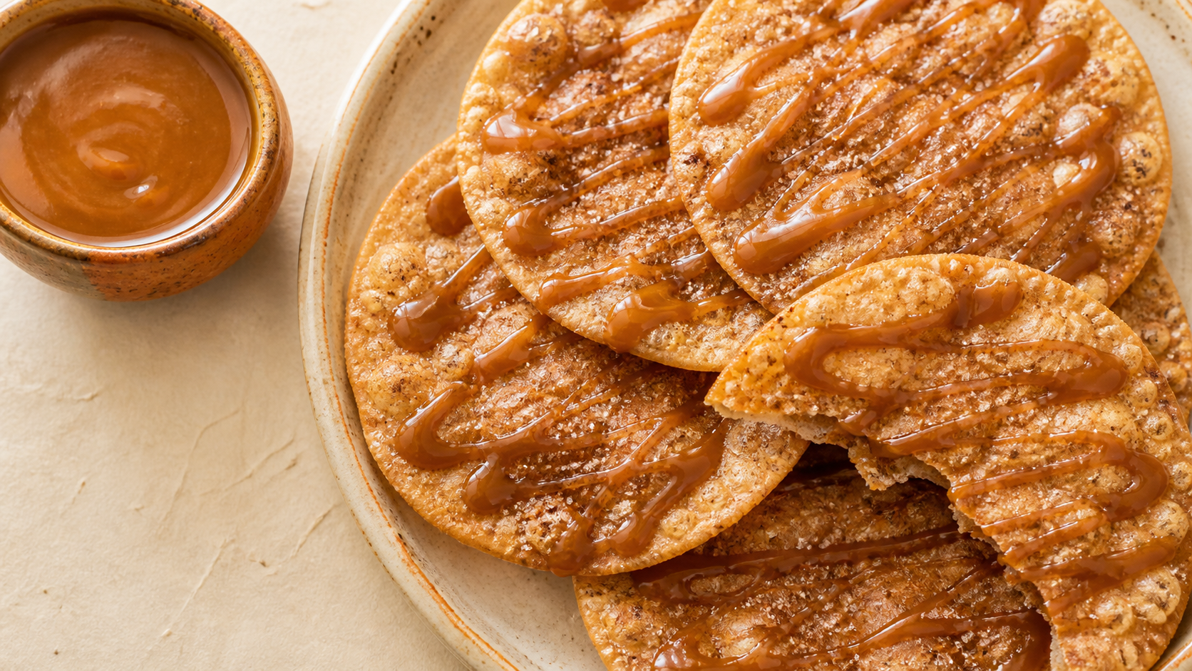 Buñuelos aguascalentenses con cajeta