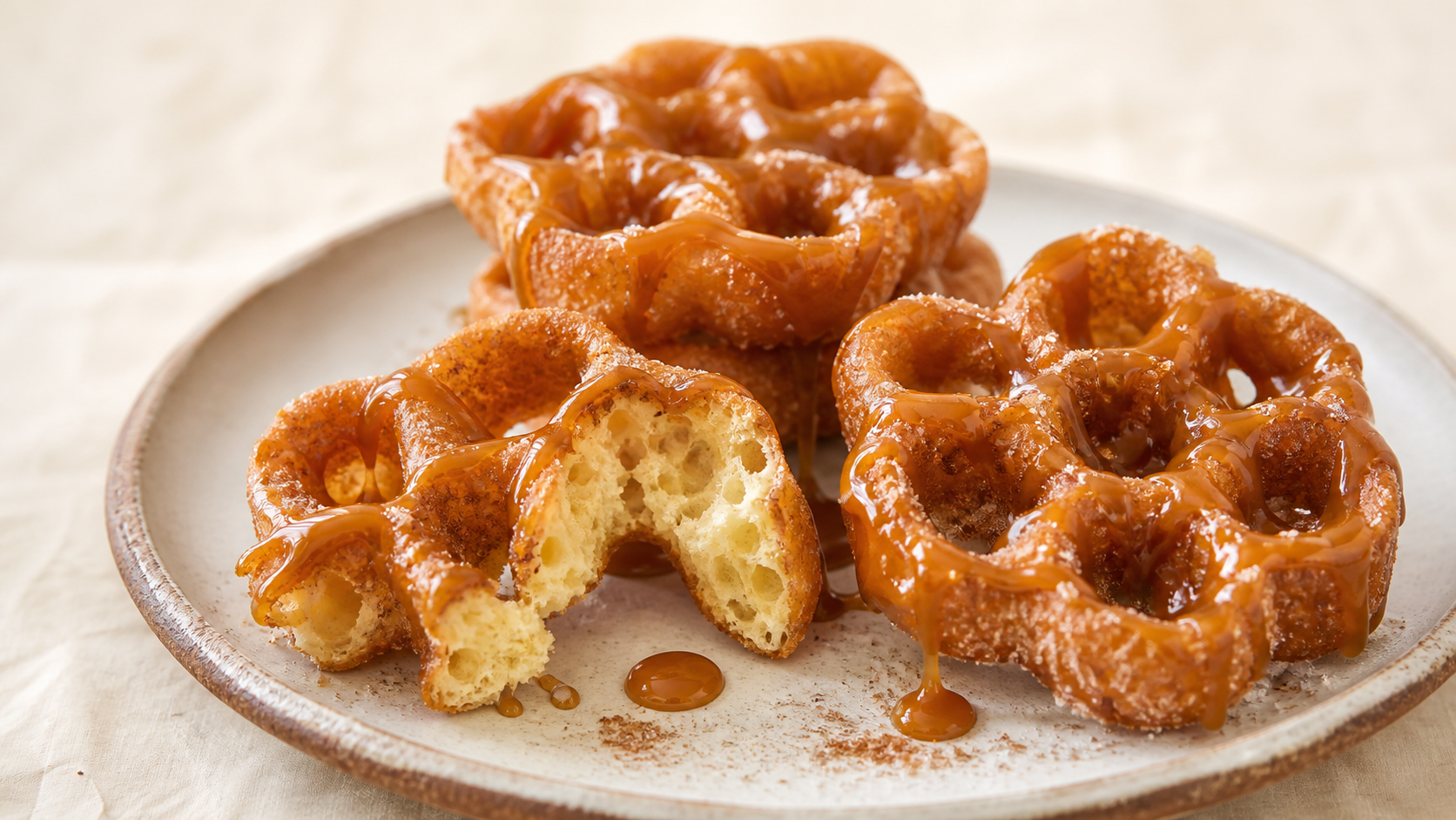 Buñuelos de viento con cajeta (Huamantla)