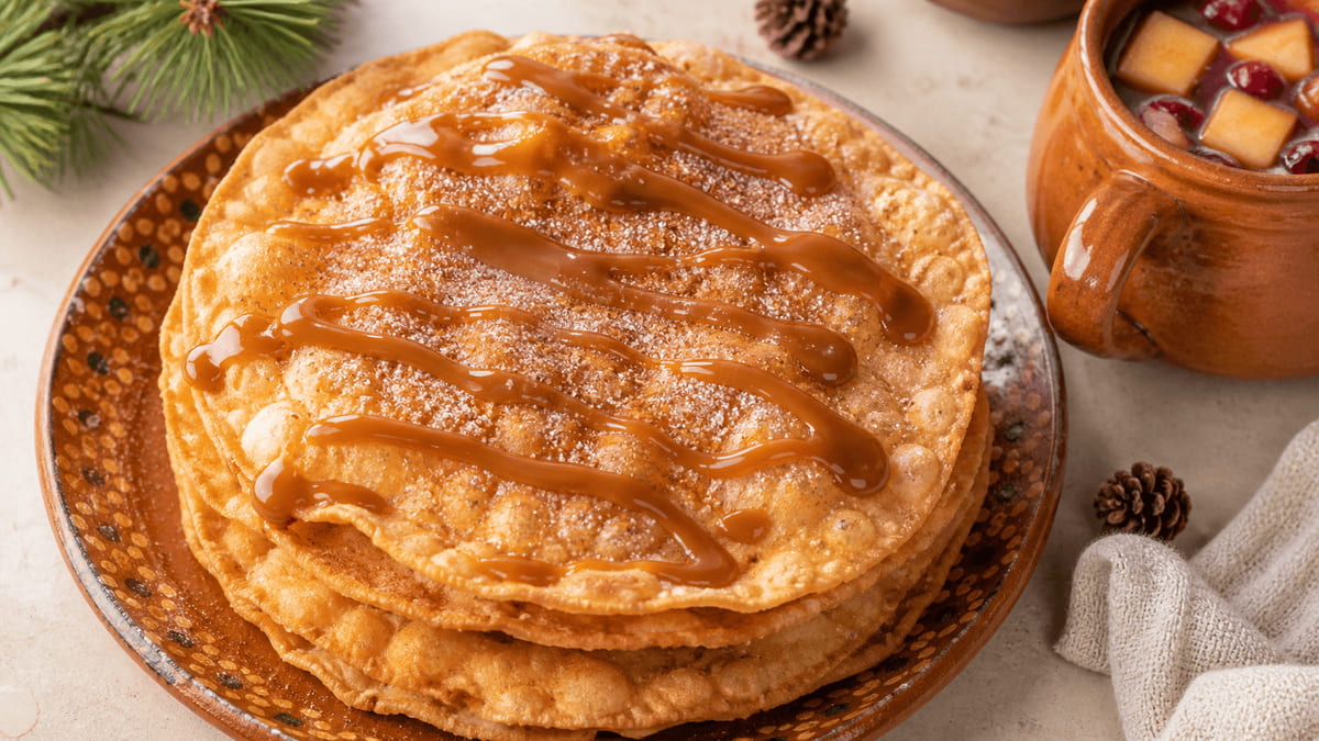 Buñuelos zacatecanos con cajeta