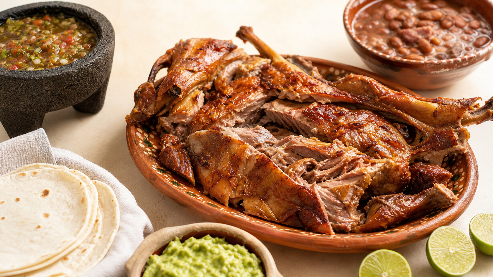 Cabrito al pastor estilo Saltillo