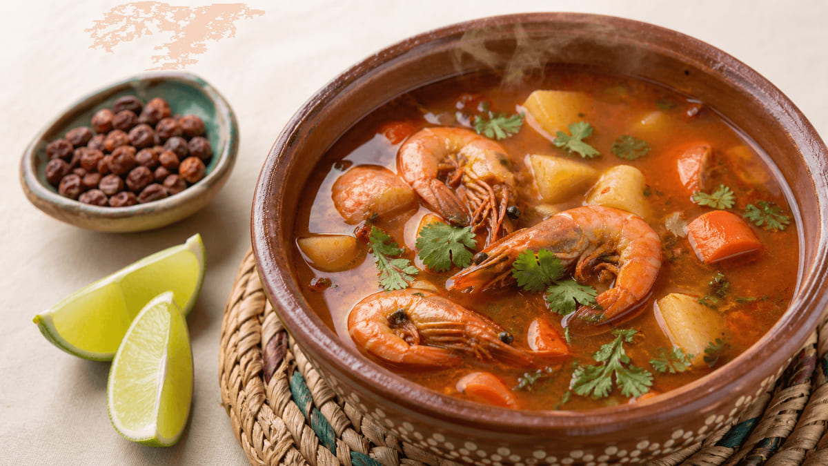 Caldo de camarón sinaloense