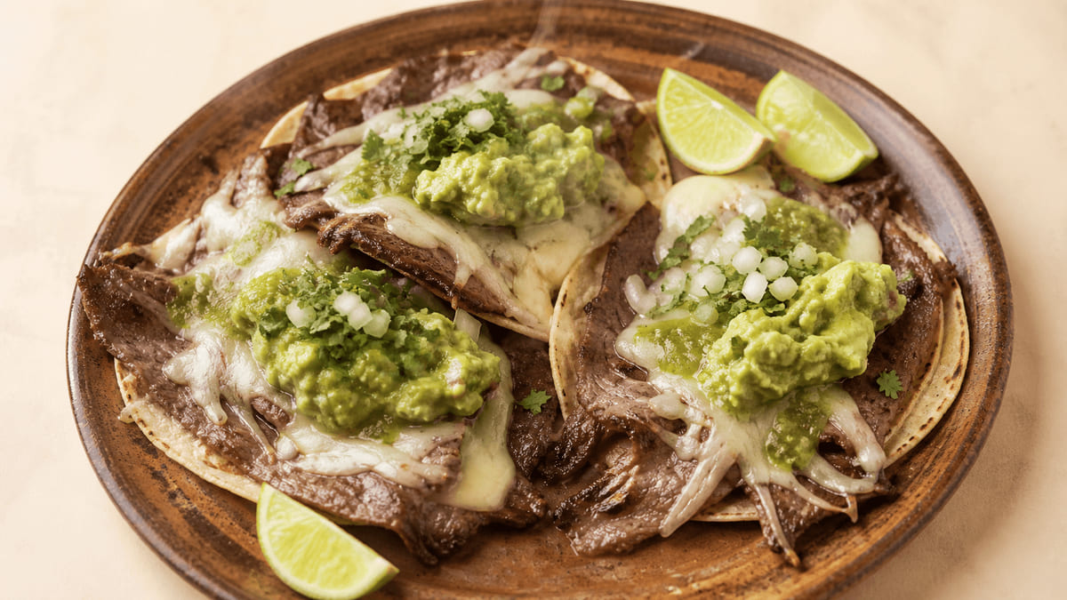 Cecina de Toluca con queso Oaxaca, receta de Estado de México