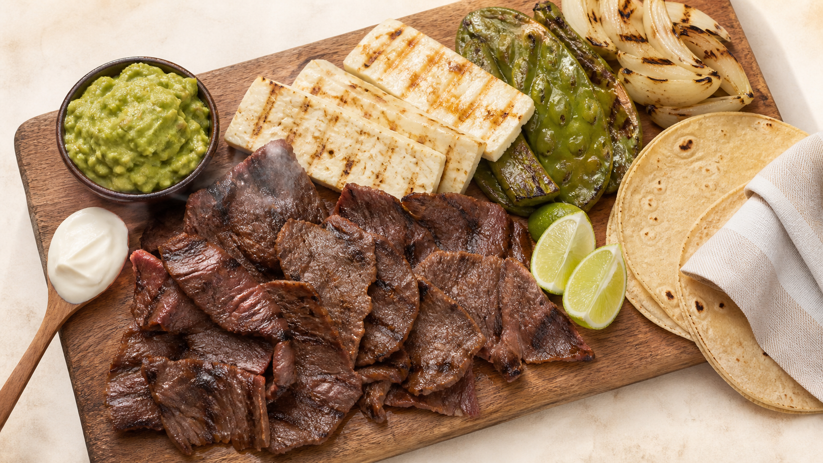 Cecina de Yecapixtla con queso y crema