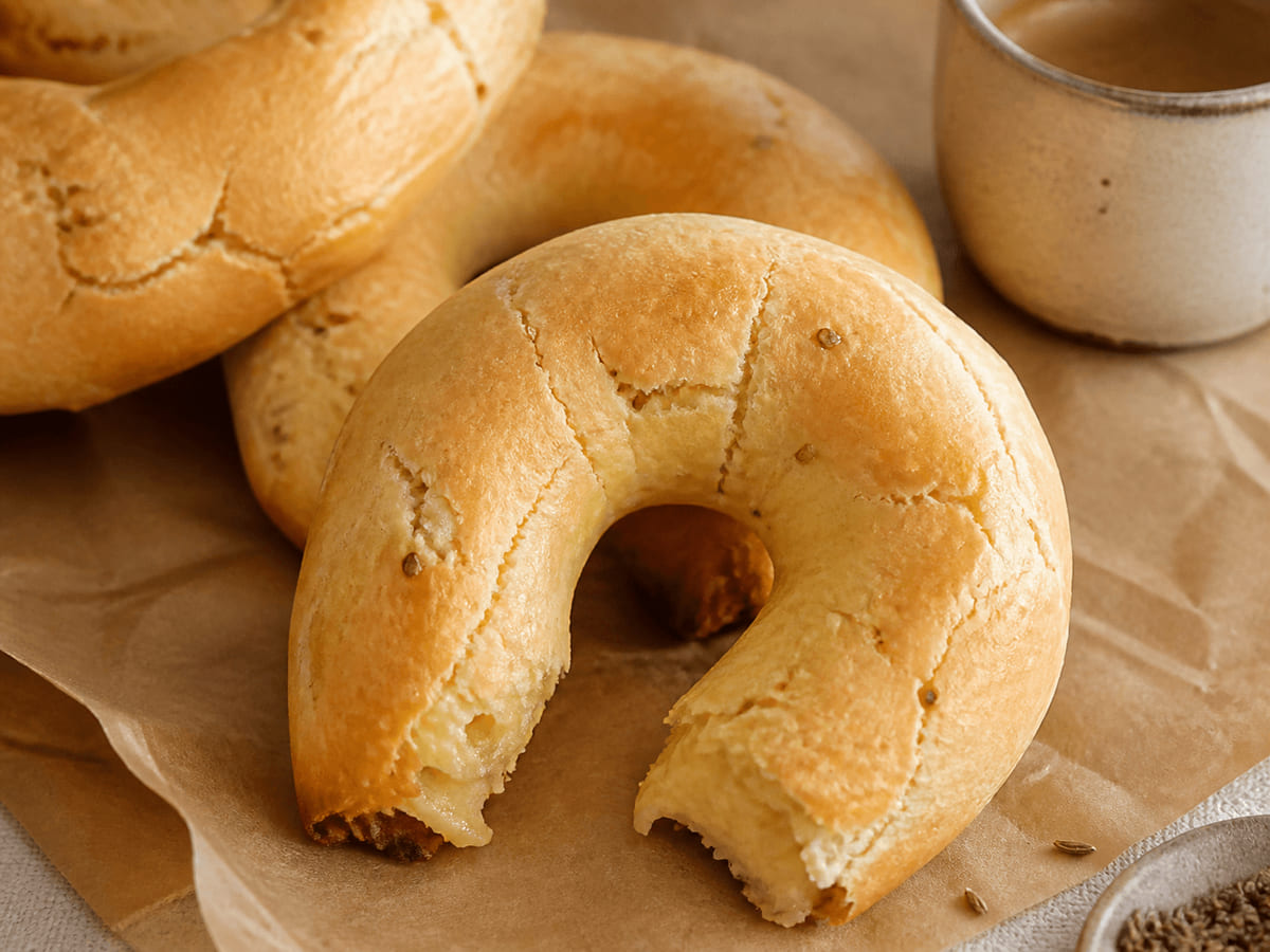 Chipa paraguaya con queso Cotija