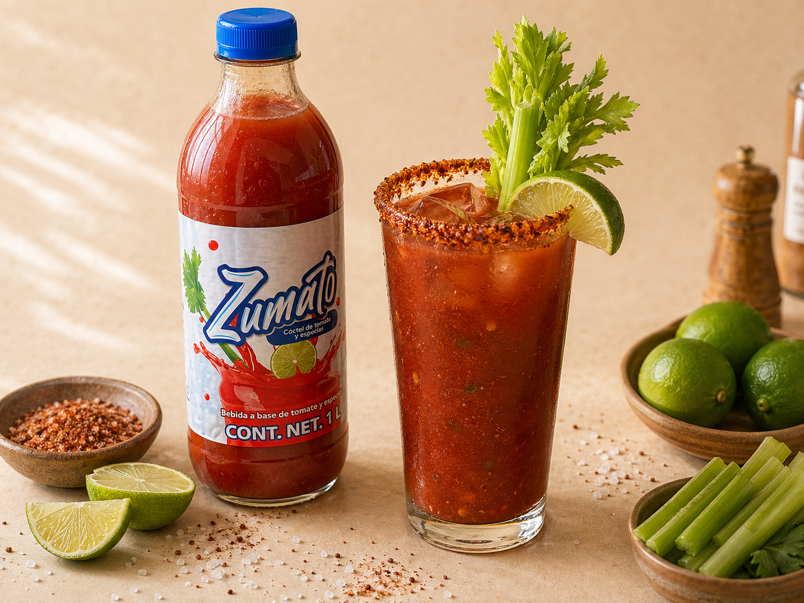 Cubano Bloody Mary mexicano con Zumato