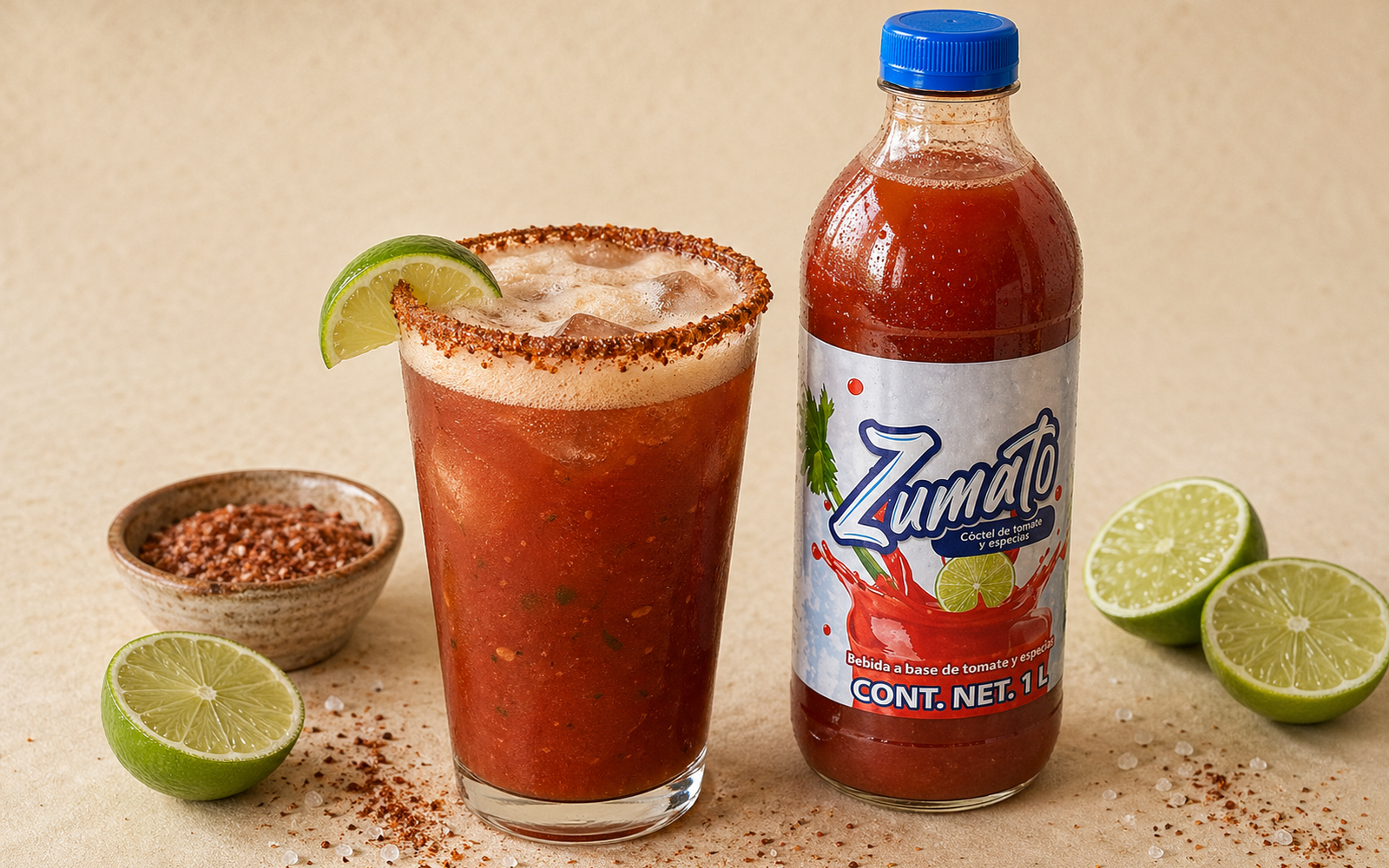 Michelada casera con Zumato