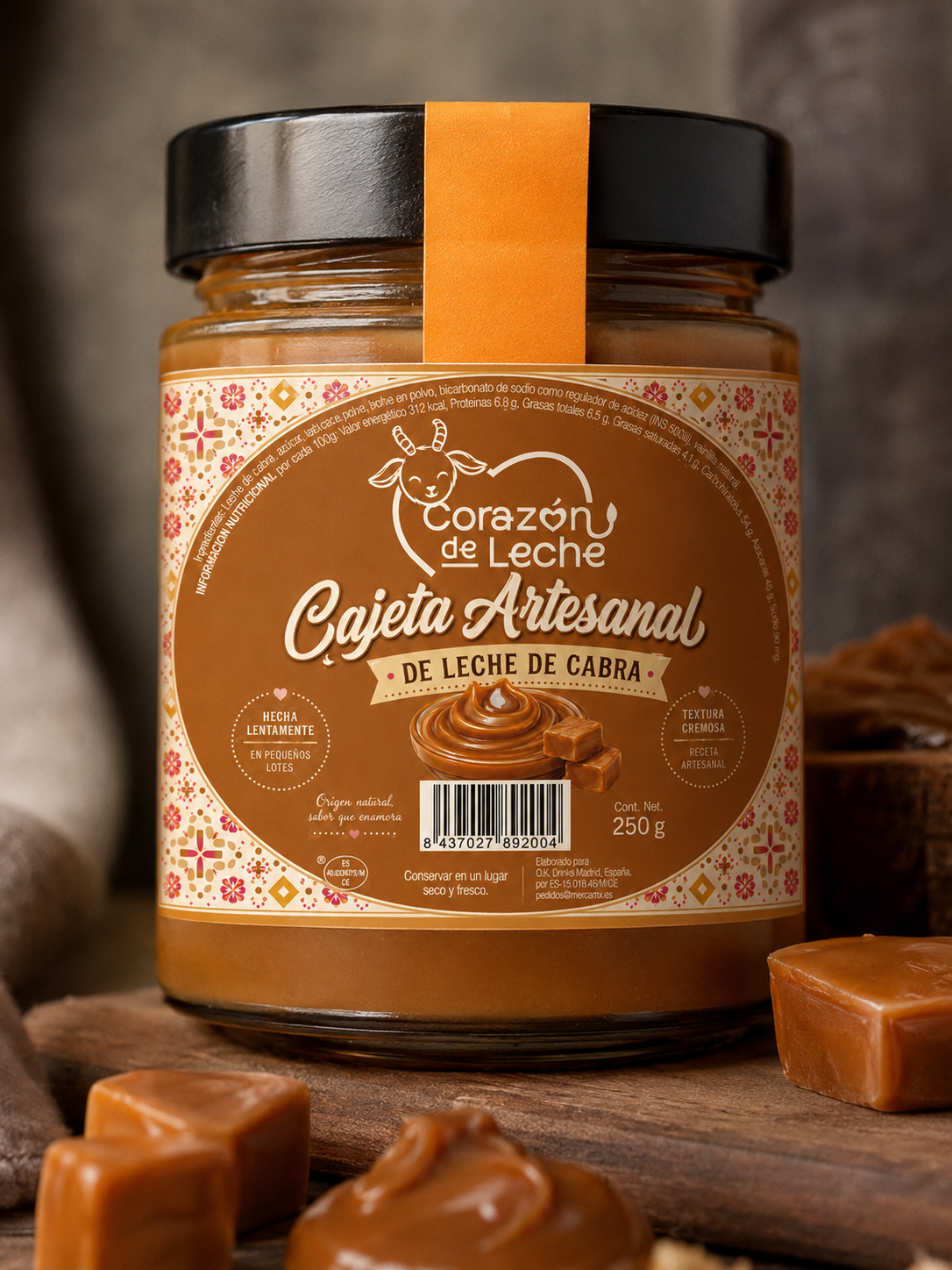 Cajeta artesanal Corazón de Leche · próximamente