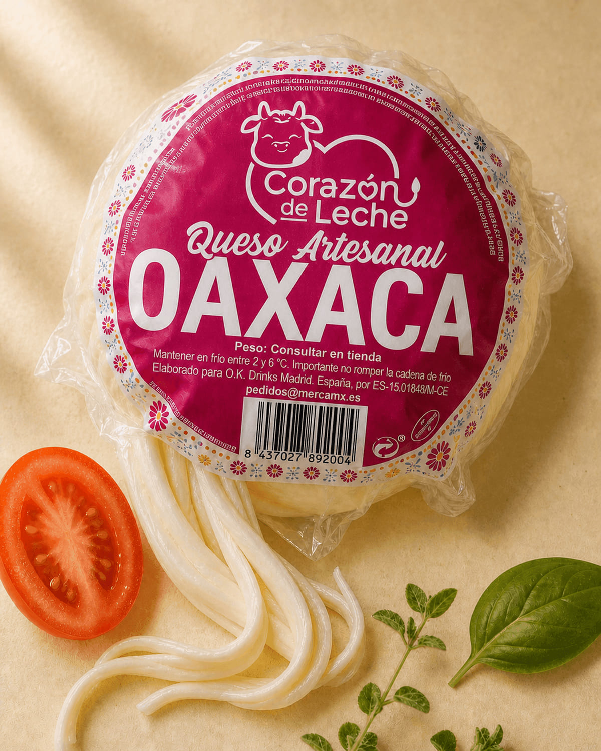 Queso Oaxaca Corazón de Leche