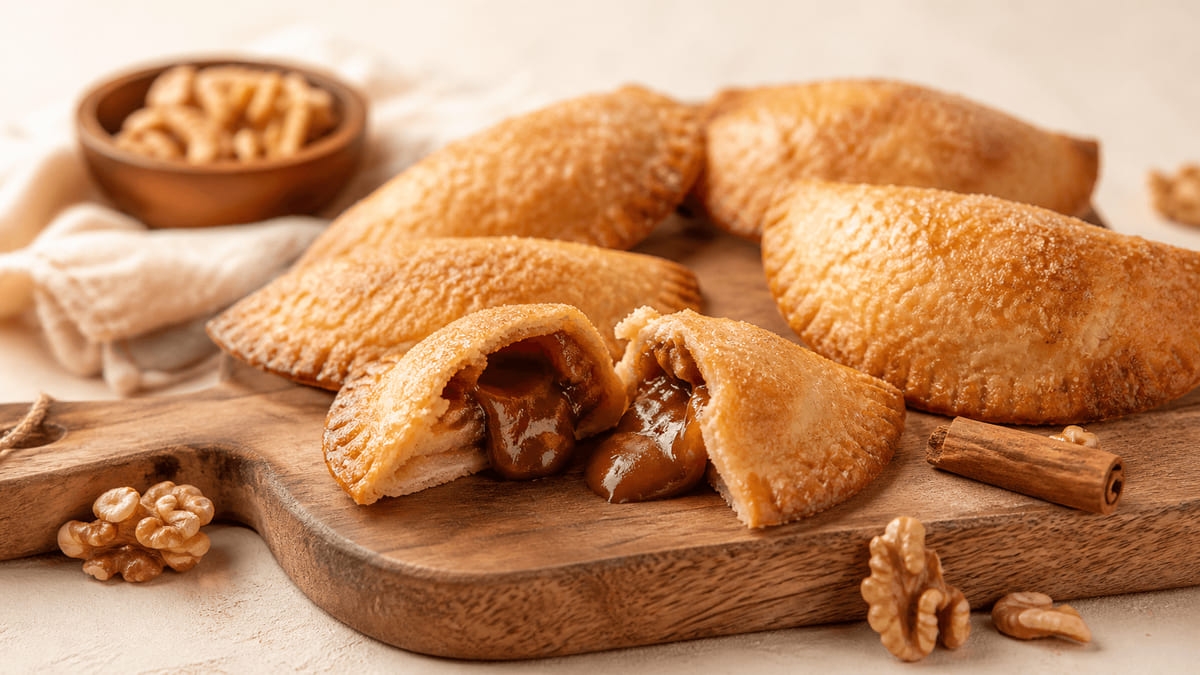 Empanadas de cajeta al horno