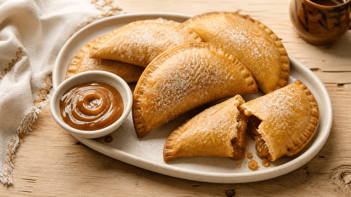Empanadas de cajeta horneadas