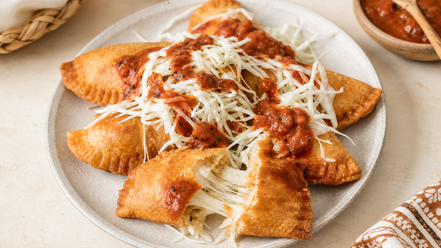 Empanadas de queso de maíz