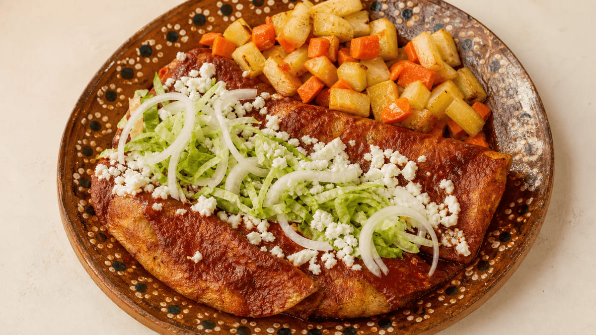 Enchiladas del suelo (enchiladas sinaloenses)