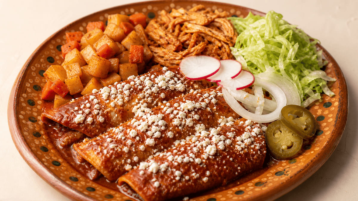 Enchiladas placeras morelianas — Michoacán