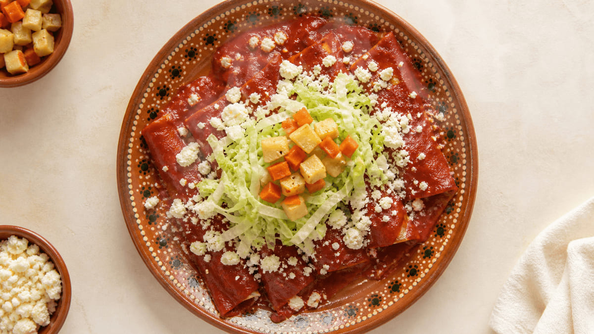 Enchiladas zacatecanas rojas