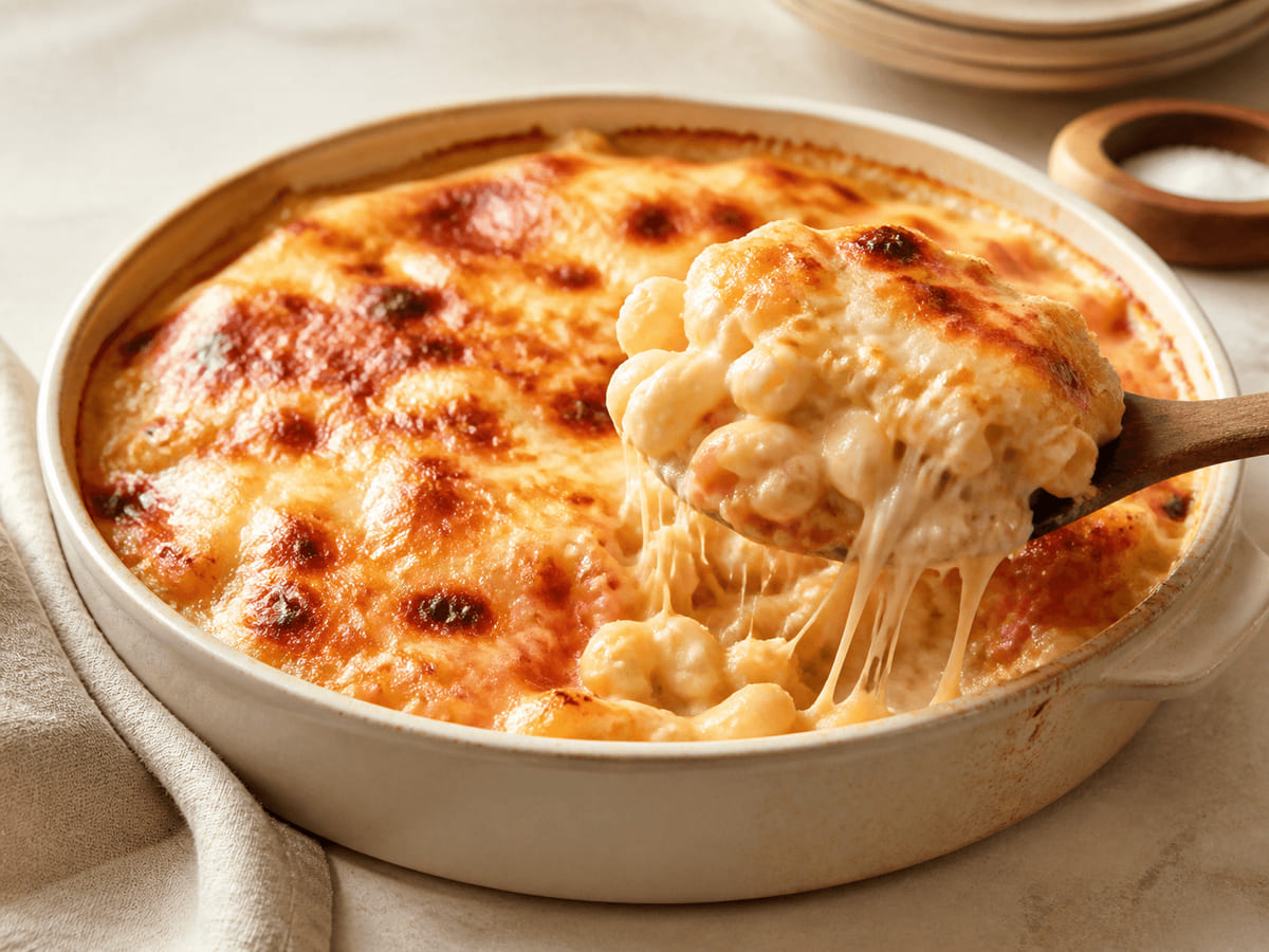 Macarrones gratinados