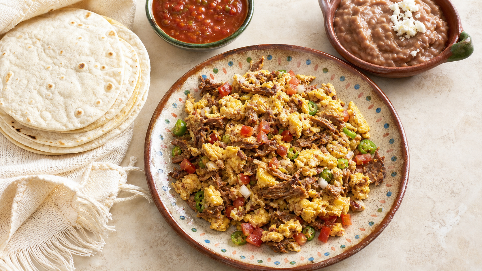 Machacado con huevo