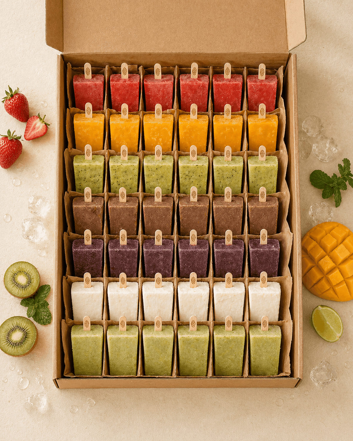 Caja de 35 paletas Don Paleteros para hostelería