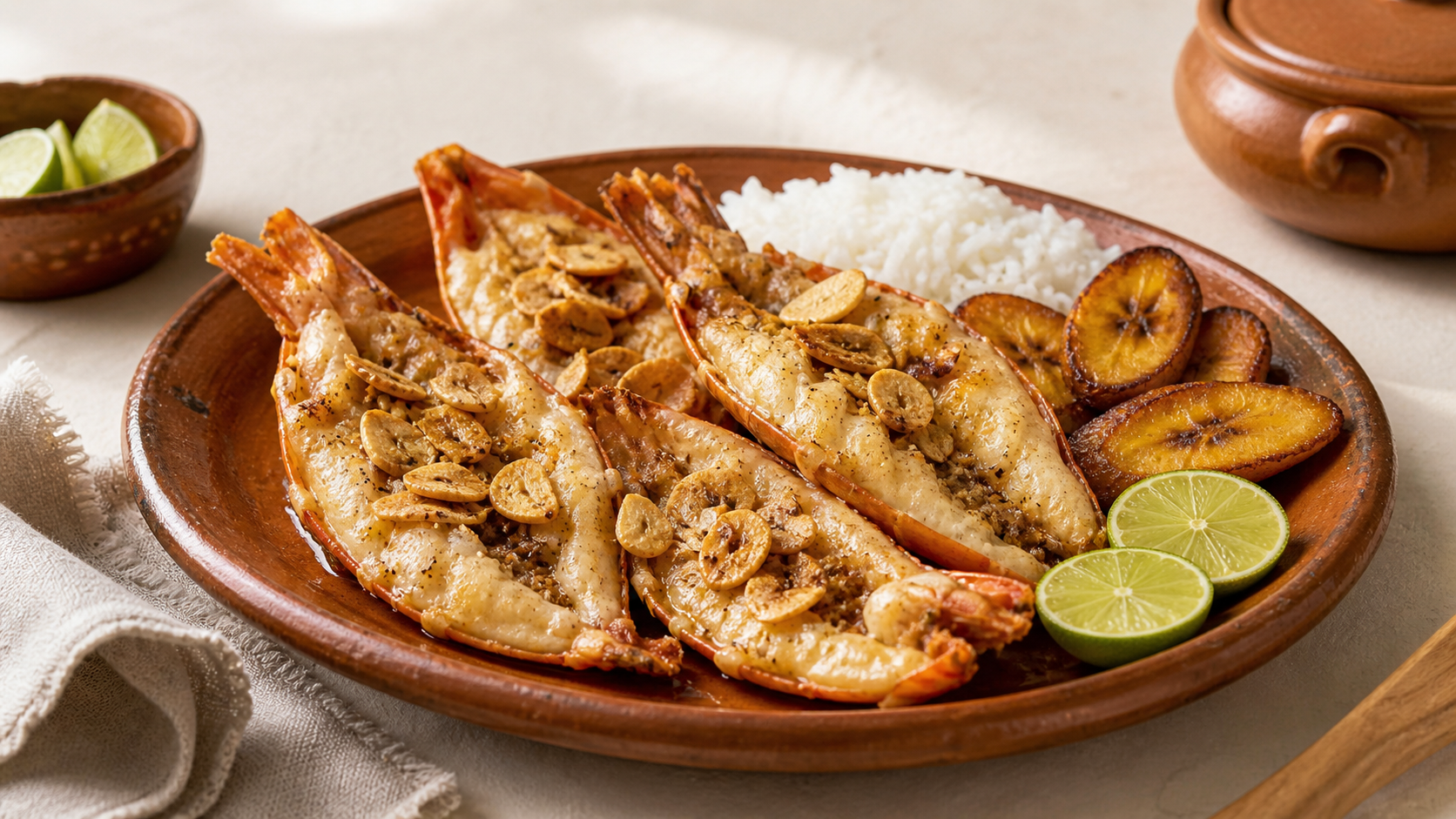 Pigua al mojo de ajo — Tabasco