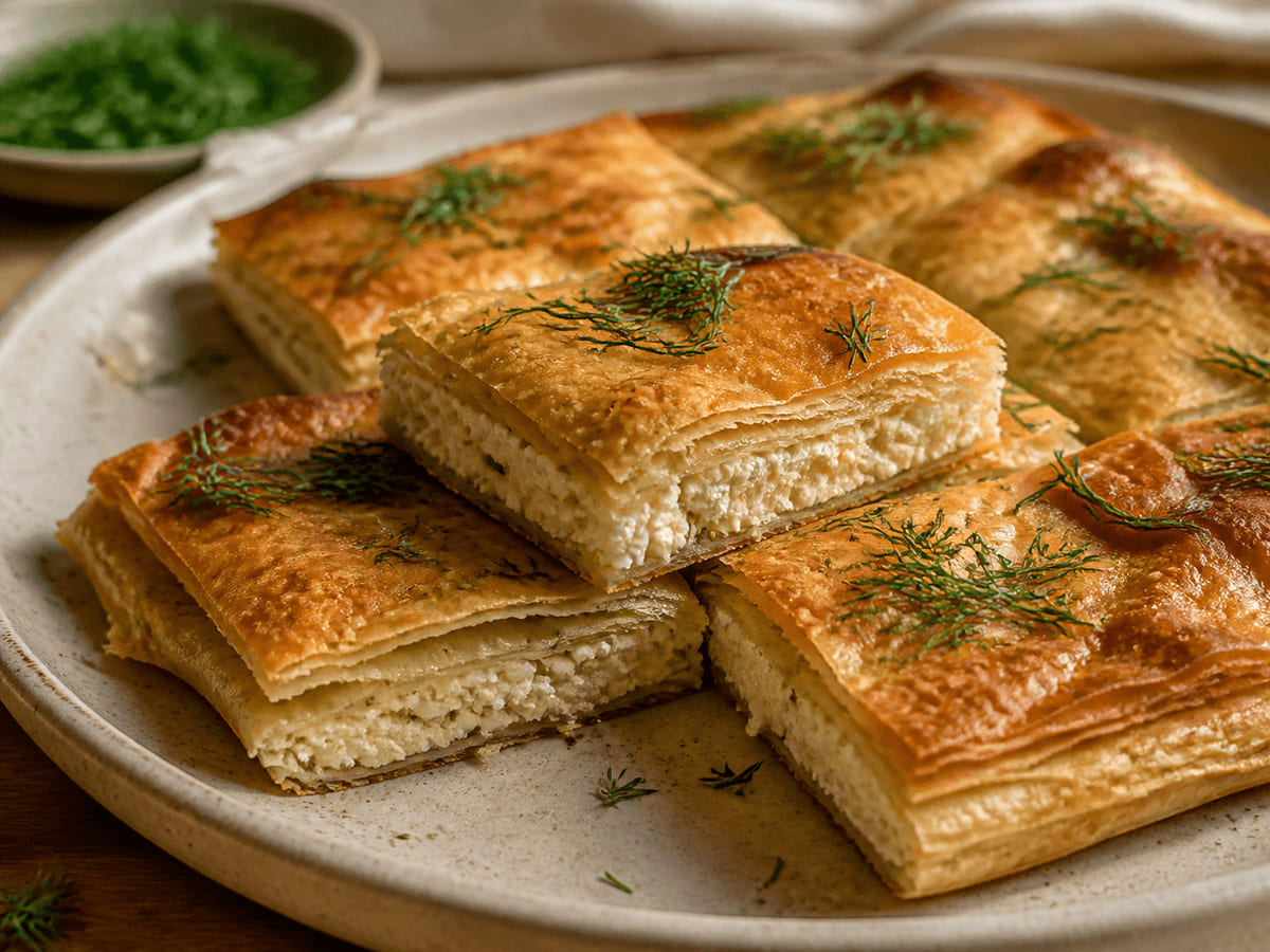 Plăcintă cu brânză con queso Panela