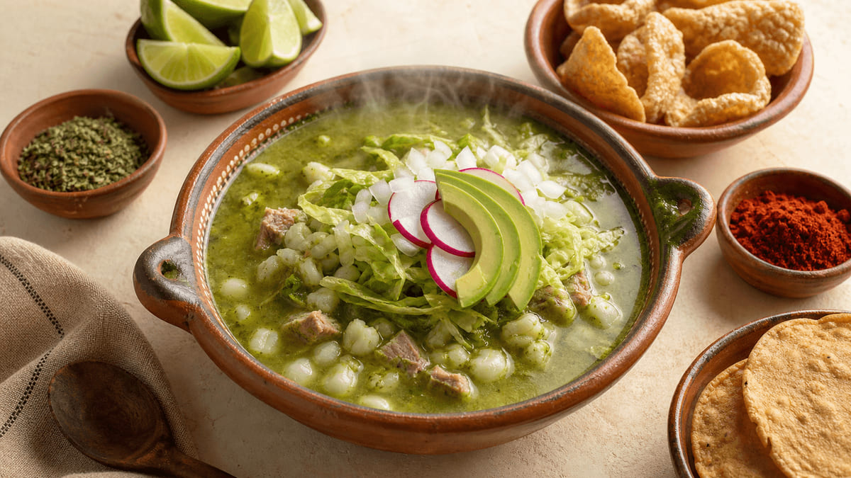 Pozole verde guerrerense, receta de Guerrero