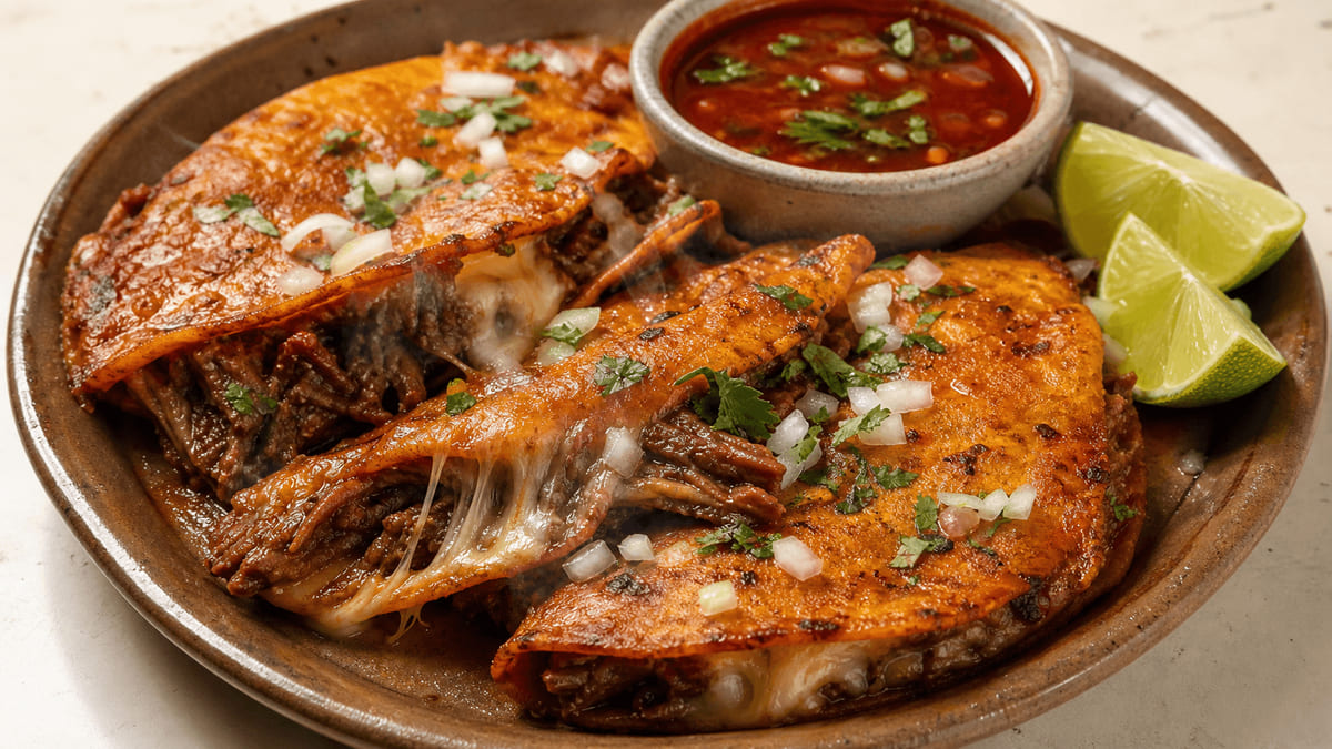 Tacos de birria estilo Tijuana (quesabirria)