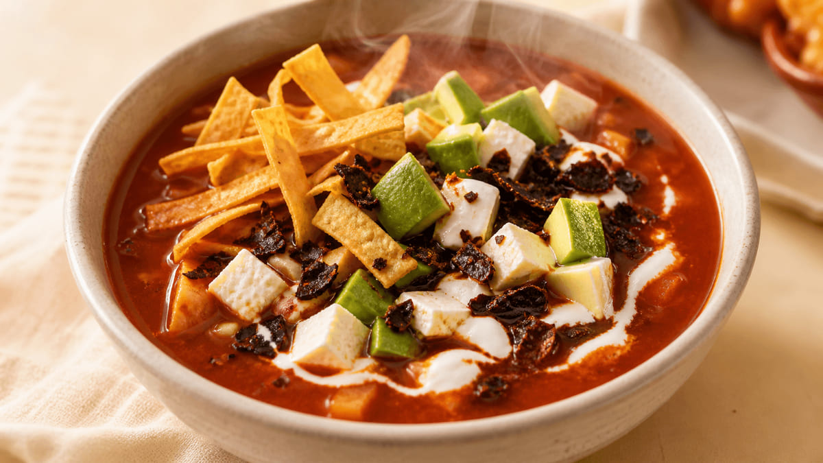 Sopa azteca (sopa de tortilla) — Ciudad de México
