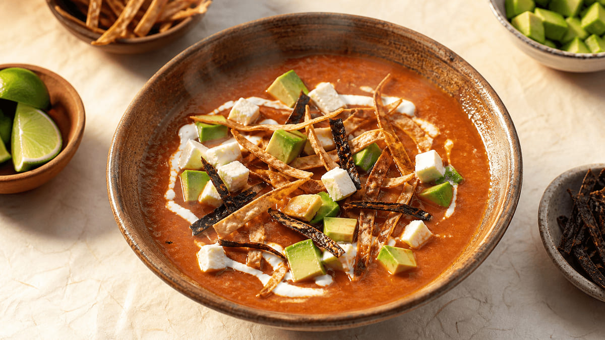 Sopa tarasca, receta de Michoacán