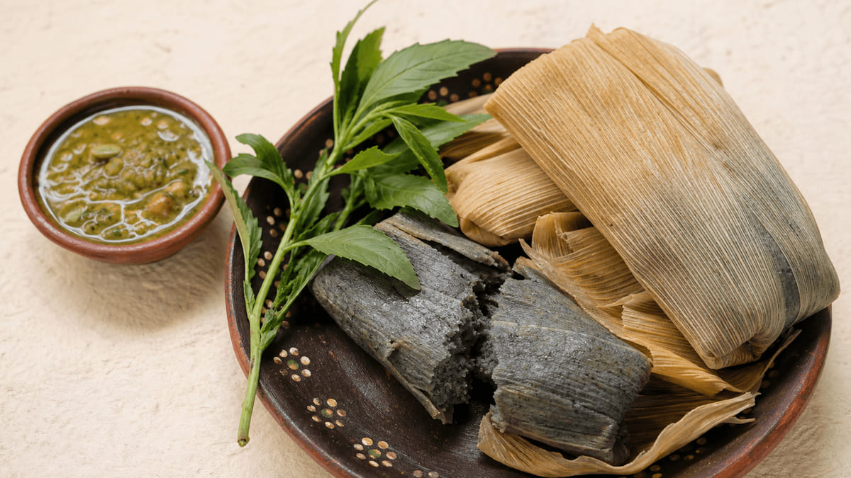 Tamales nejos morelenses de ceniza, receta de Morelos