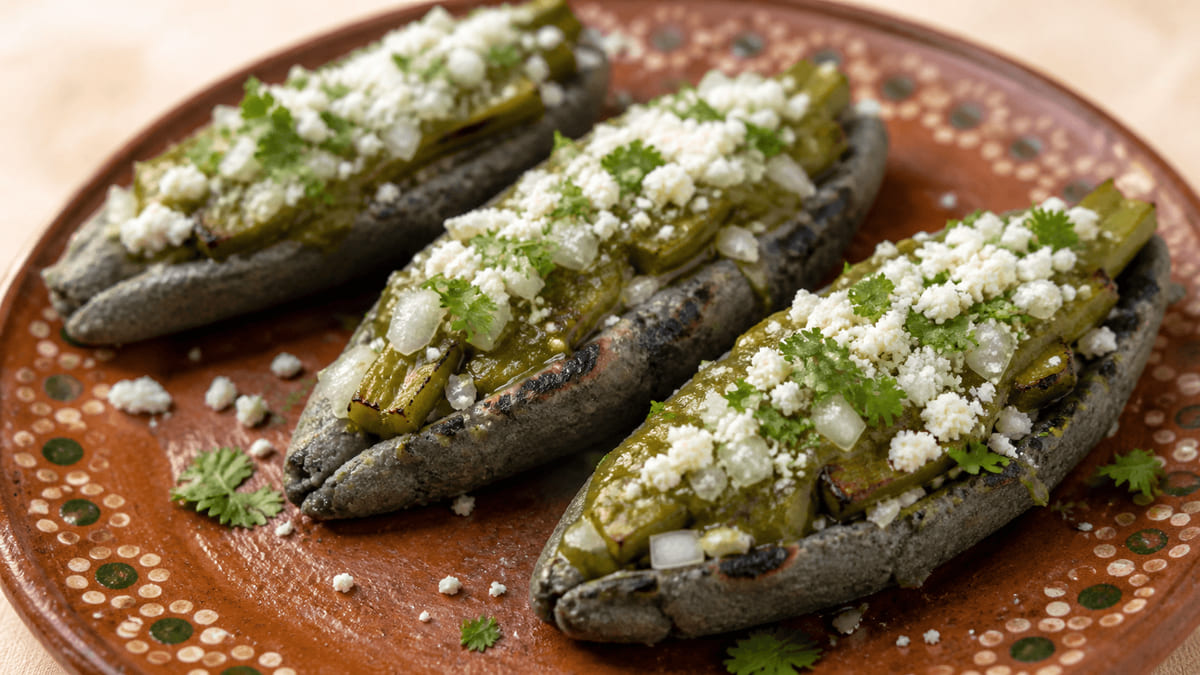 Tlacoyos de ayocote