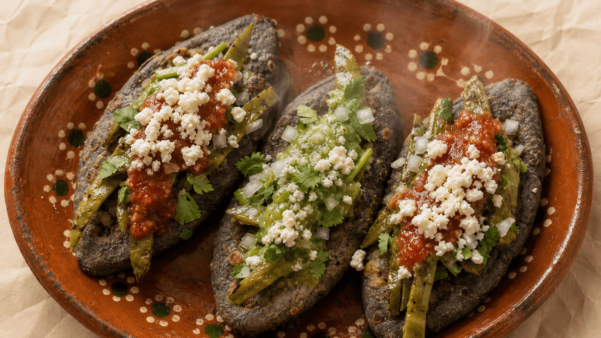 Tlacoyos de haba con queso Cotija, receta de Estado de México